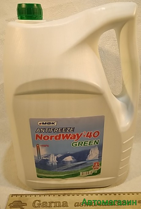 Антифриз зелений Nordway-40 GREEN МФК 10 л