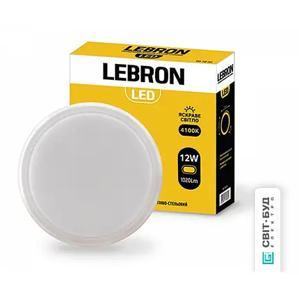 LED світильник Lebron ЖКГ L-WLR 12W 4100K IP65 коло 15-35-23, фото 2