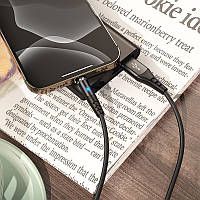 Кабель для айфона Lightning Hoco X60 1М черный, шнур для зарядки iphone, airpods | шнур лайтнинг (GK)