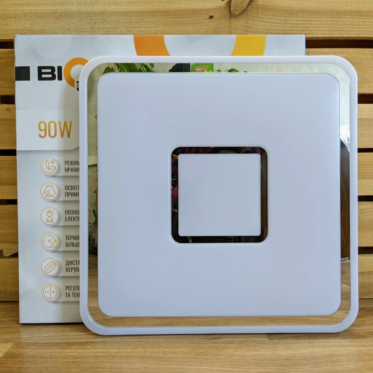 LED світильник SML-S02-90/2 Biom Смарт 90W 3000-6000K 7200Lm 18718