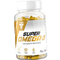 Омега-3 Trec Nutrition Super Omega-3 60 капс Жирні кислоти, фото 3