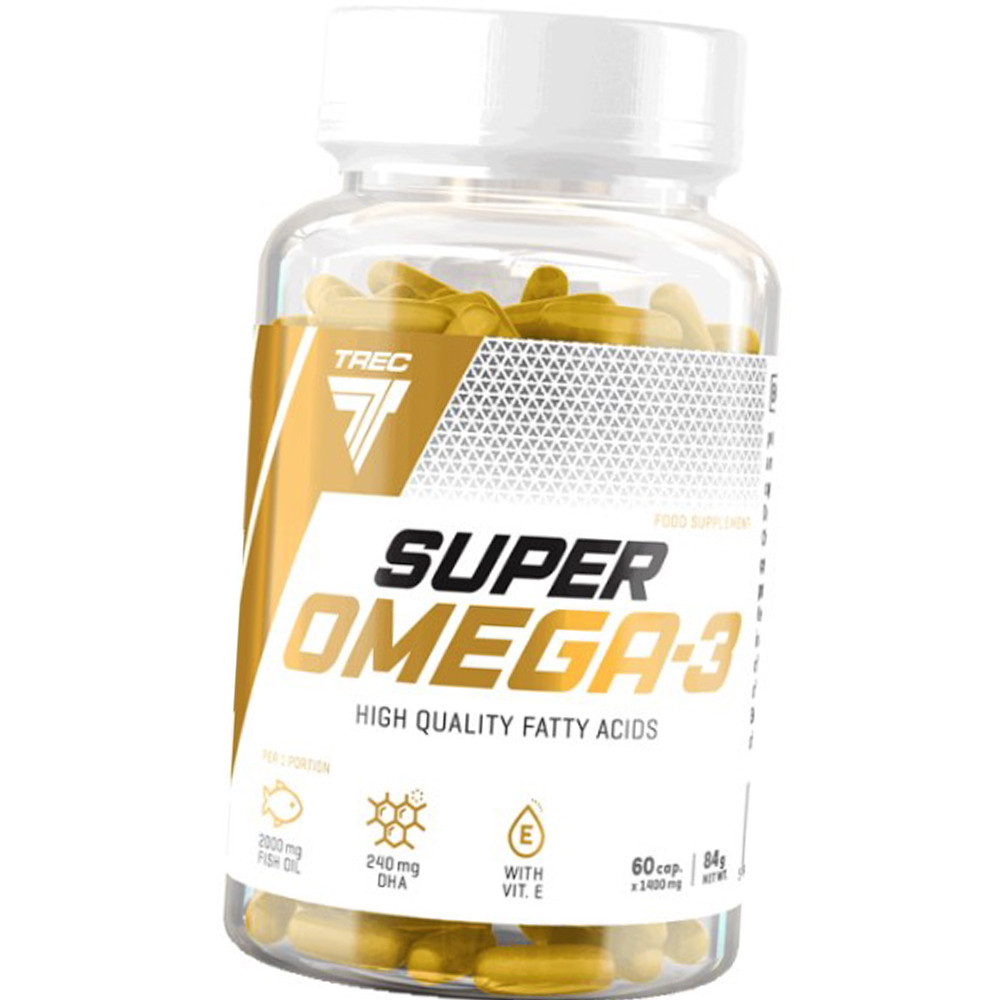 Омега-3 Trec Nutrition Super Omega-3 60 капс Жирні кислоти