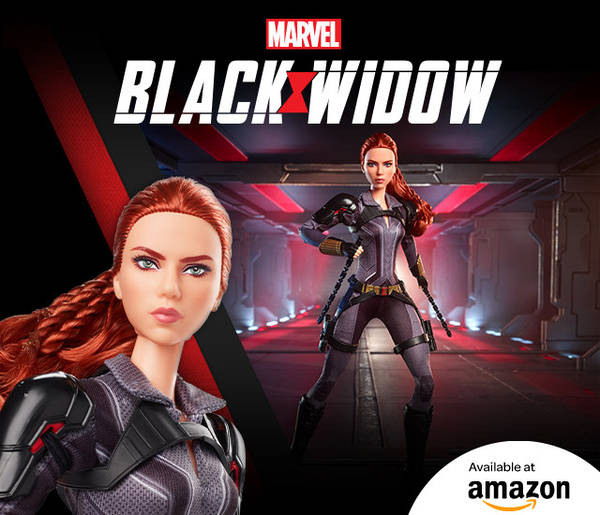 Black widow barbie amazon hotsell