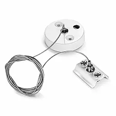 Набір VIDEX для підвісного монтажу шинопроводу білий VL-TRF-PD-W