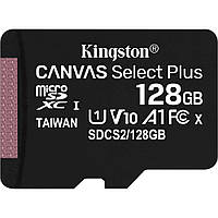 Карта пам'яті MicroSDXC 128GB Kingston Canvas Select Plus Class 10 UHS-I U3 (SDCS2/128GBSP)