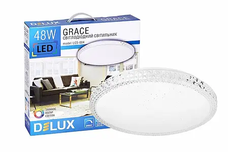 Світильник стельовий DELUX LCS-004 Grace 48W 3000/6000K, фото 1