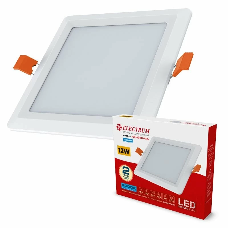 LED Downlight Electrum QUADRO M 12W 4000K IP40 B-LD-1961