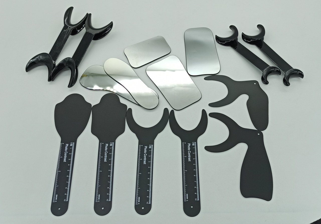 Набір для дентальної фотографії retractor: контрастери, оклюзійні дзеркала, ретрактори