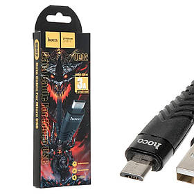 Кабель  USB /Micro USB HOCO UD02 Grandiose 1.2m Black