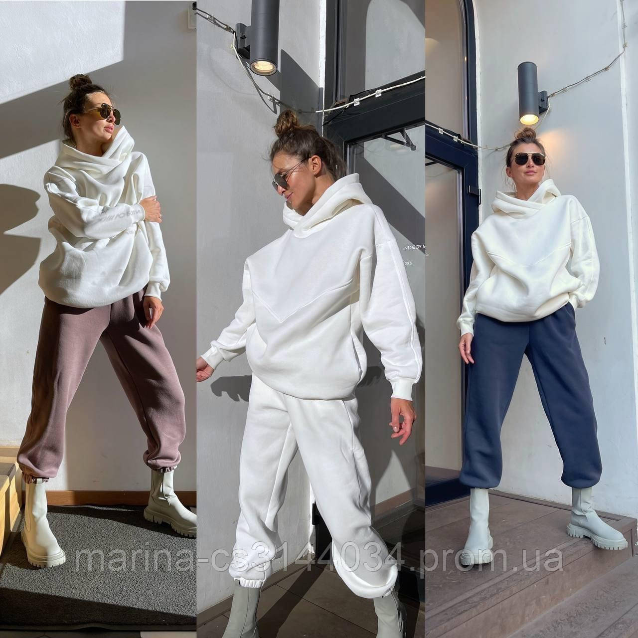 Стильний костюмчик в стилі OVERSIZE ІП 472 Розмір S-М і M-L