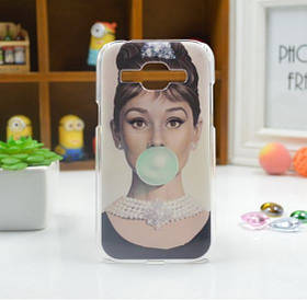 Чохол для Samsung Galaxy J2/ J200 панель накладка з малюнком одрі