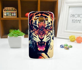 Чохол для Samsung Galaxy J2/ J200 панель накладка з малюнком тигр