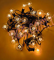 Гірлянда світлодіодна "Ретро лампочки" 25 ламп, 7,6м, тепле світло