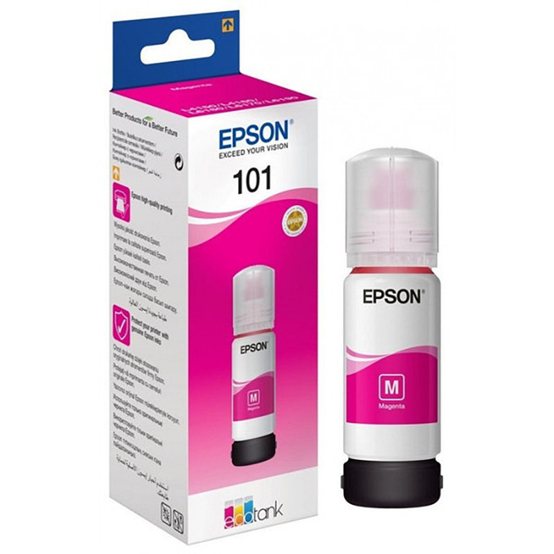 Контейнер із чорнилом EPSON 101M C13T03V34A Magenta до принтерів Epson L4150 L4160 L4167 L6160 L6170 L6190