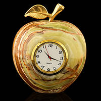 Часы яблоко из оникса (13 см) 4 дюйма