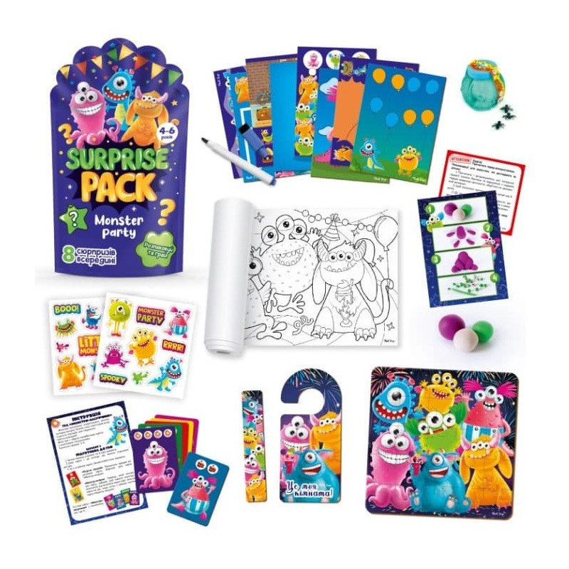 Набір сюрпризів "Surprise pack. Monster party" №VT8080-03 укр(10)