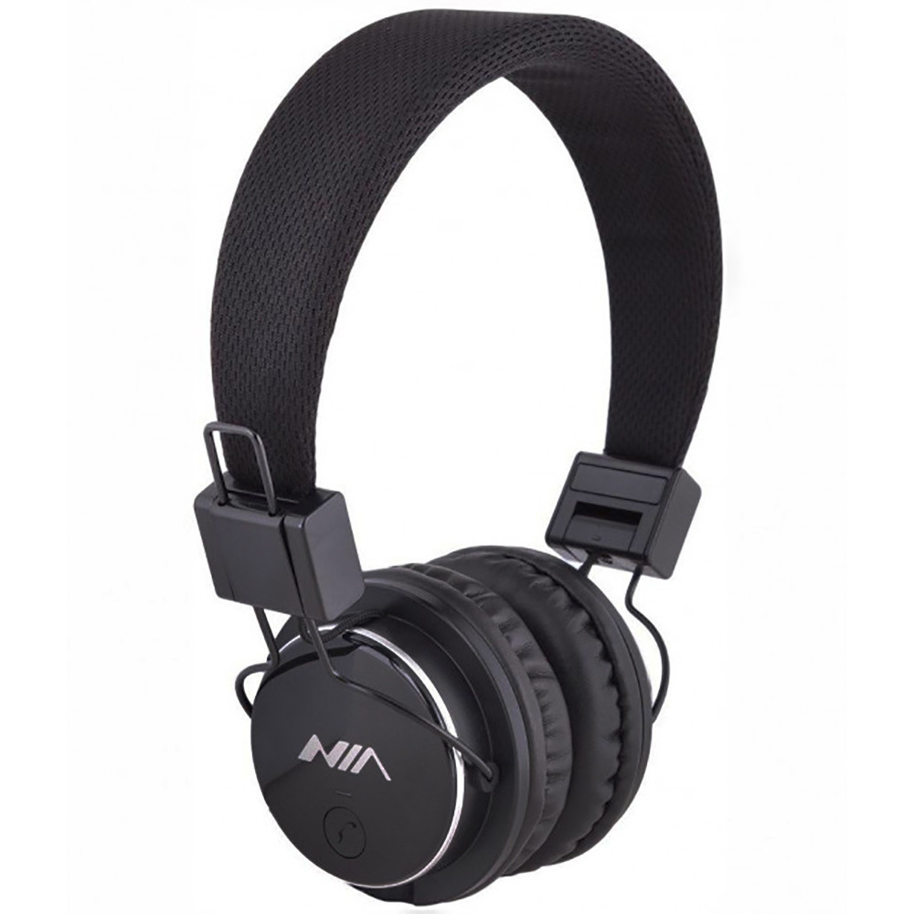 Бездротові Bluetooth-навушники з функцією плеєра і FM NIA Q8-851S Black (6952)