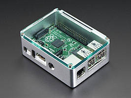 Raspberry Pi B+ / Pi 2 - Silver Case with Crystal Top by anidée