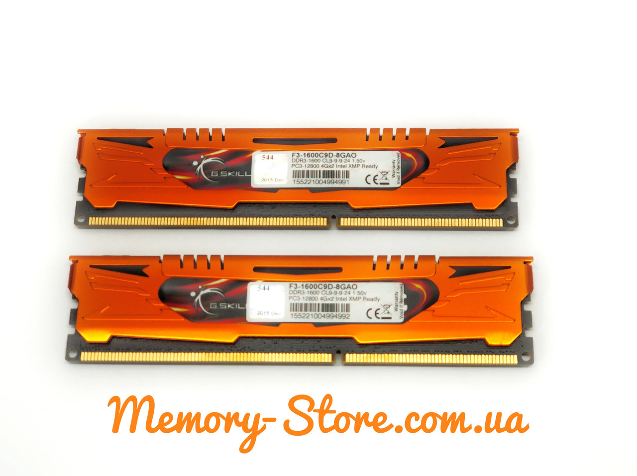 Комплект оперативної пам'яті для ПК 8GB (2x4GB) G. Skill DDR3 2Rx8 PC3-12800 1600MHz, Intel та AMD, б/в