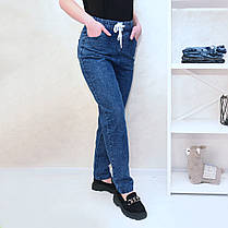 Жіночі прямі джинси Джинси денім у синьому кольорі S - 2XL, фото 3