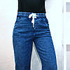 Жіночі прямі джинси Джинси денім у синьому кольорі S - 2XL, фото 4