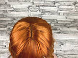 Перука жіноча хвиляста руда 70см довга з термоволокна, фото 4