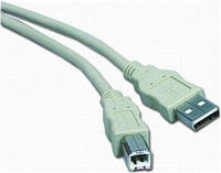 Кабель USB 2.0 - 0.8 м AM/BM white Atcom для периферии