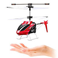 Летающий вертолет с сенсорным управлением (Красный)