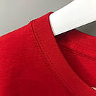Червона чоловіча футболка класична Fruit of the loom Valueweight яскраво-червоний, фото 4
