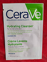 Очисна зволожувальна емульсія для нормальної та сухої шкіри обличчя й тіла Цераве CeraVe Hydrating Cleanser 7 мл
