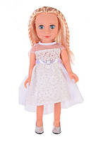 Кукла красивая в белом платье с длинными волосами для причесок "Beauty Star" PL-521-181D