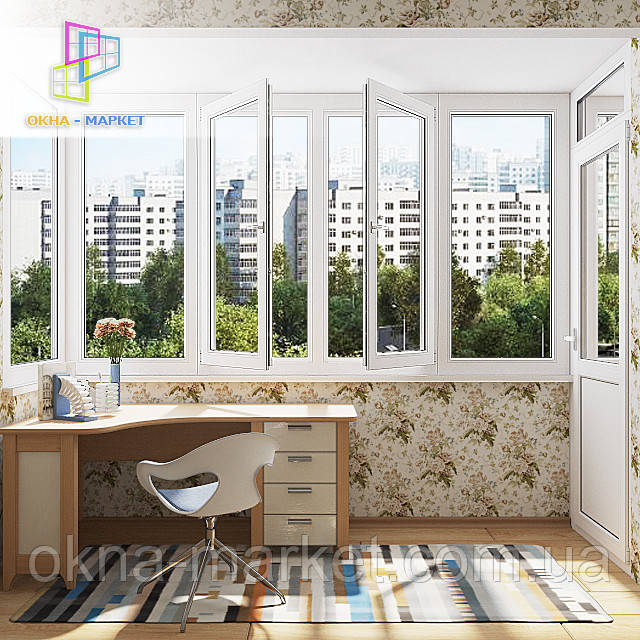 Балкон чешка засклити у Києві та передмісті, фото 1