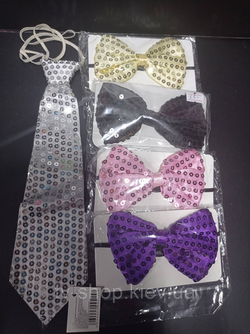 Краватка-метелик в паєтки (4 кольори), фото 1