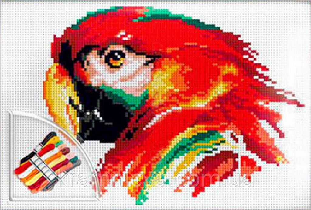 Вишивка хрестиком на канві Cross Stitch Папуга (VKB-01-14)