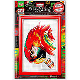Вишивка хрестиком на канві Cross Stitch Папуга (VKB-01-14), фото 3