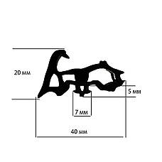 Ущільнювач дверний. Ущільнювач віконний Ущільнювальна гумка. Ущільнювальний профіль, фото 2