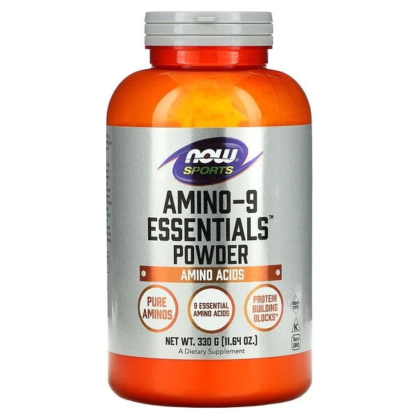 Амінокислота NOW Amino-9 Essentials Powder, 330 грам
