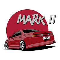 Toyota Mark 2 90 sticker 9*7cm Вологостійка наклейка на авто /мото /вело