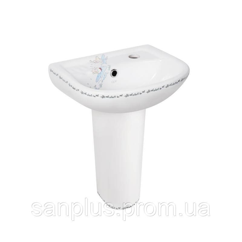 Раковина Напольная с Пьедесталом Детская Qtap Baby 375x305x520 White с ...