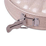 Роз'ємна форма Kamille KM-6023 Бежевий 26см Форма зі змінним дном Форма з антипригарним покриттям, фото 7