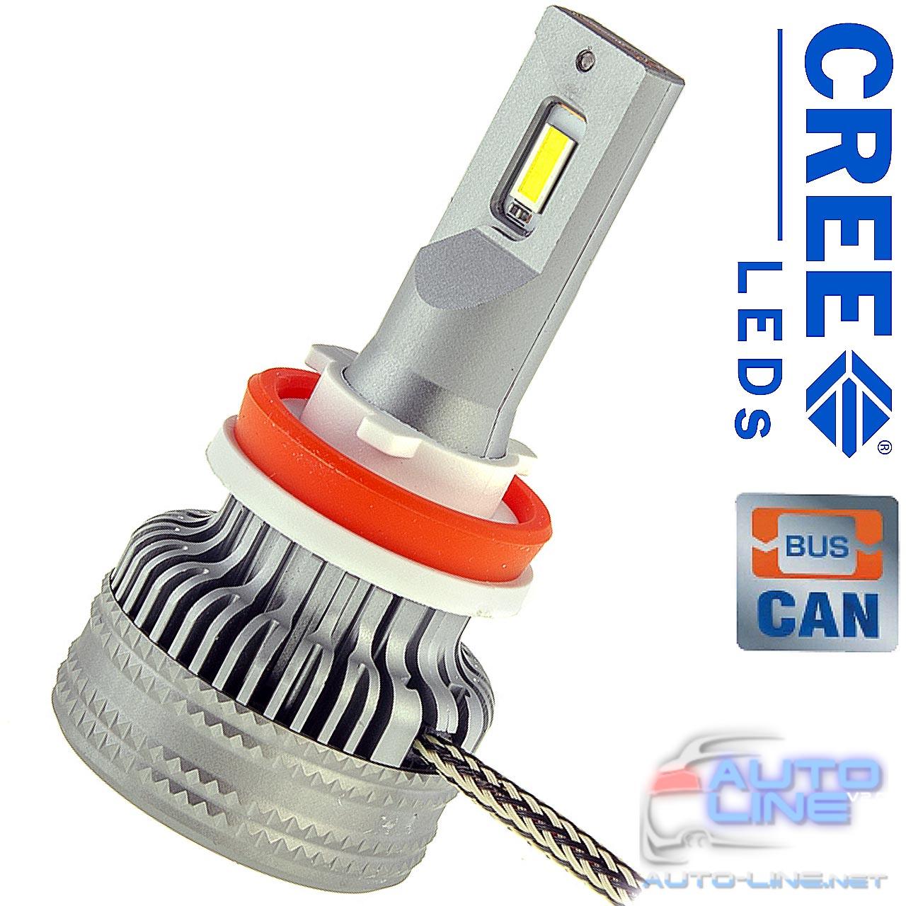 CAN LED-лампа H11 с "обманкой" - Cyclone LED H11 6000K type 37 (1 шт ...