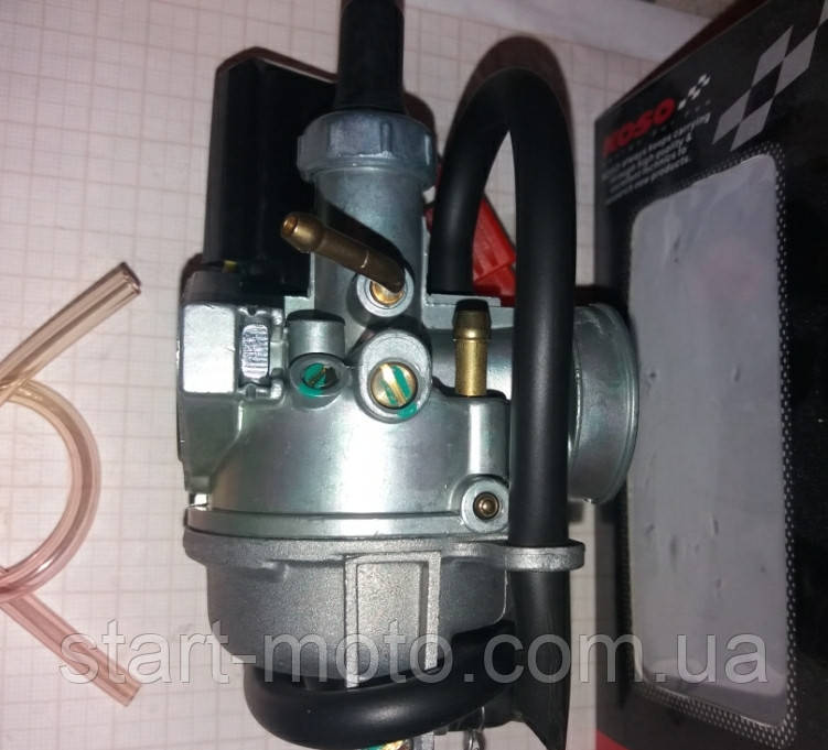 Honda Lead 90cm3 Карбюратор в зборі з електроклапаном фірма KOSO, фото 1