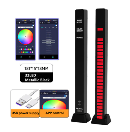 Світлодіодні RGB смарт світильник-лампа для візуалізації музики для ПК, ігор, ТБ, (БЕЗ АКУЛЯТОРА)