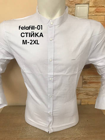 Сорочка Black Stone з довгим рукавом felafill/стійка, фото 2