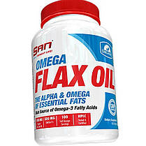 Омега 3 6 9 SAN Omega Flax Oil 100 капс Жирні кислоти, фото 3