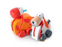 Игрушка каталка MD 0537 деревянная