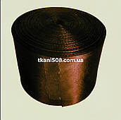 Атласна стрічка 5 см — колір шоколадно-коричневий