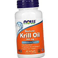 Масло криля Now Krill Oil 500 mg 60 капс омега 3