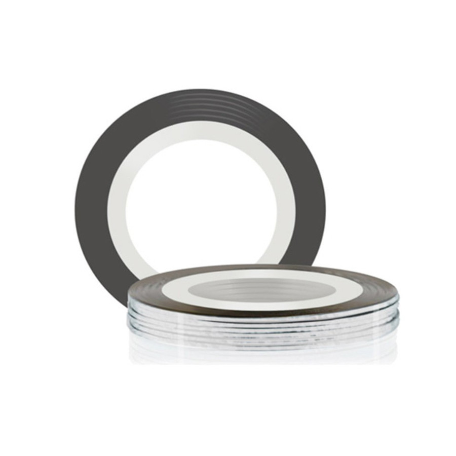 Стрічка для декору нігтів срібло, фото 1