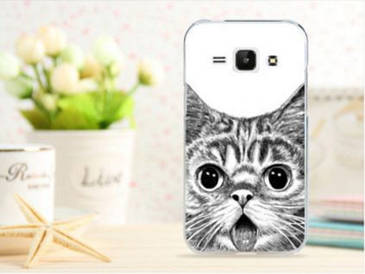 Чохол для Samsung Galaxy S5/ i9600 панель накладка з малюнком кіт
